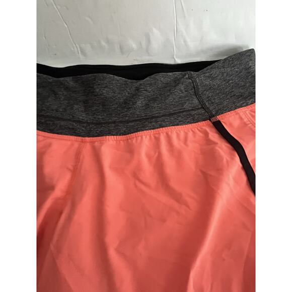 Lululemon Run Times Speed Short •8• Grapefruit Coral Orange Black Shorts - Picture 7 of 12